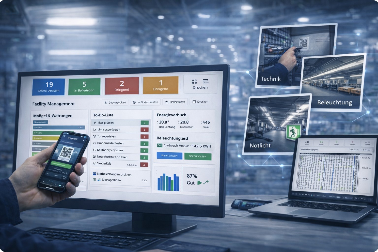 Clever IoT Dashboard Übersicht